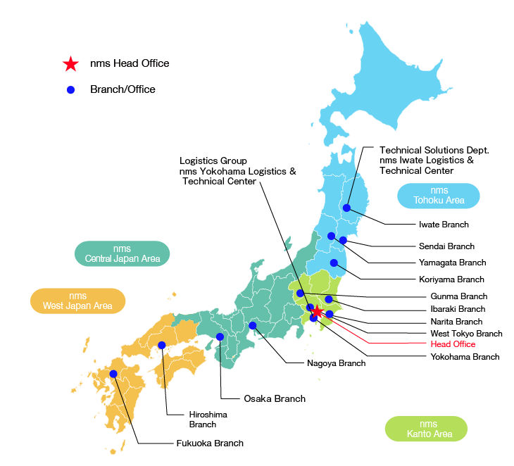 Office Locations ｜Nippon Manufacturing Service Corporation